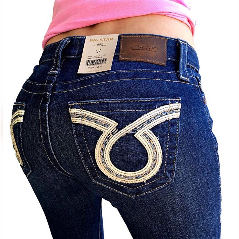 Big Star Alex Mid Rise Skinny Stretch Jeans FIRM!